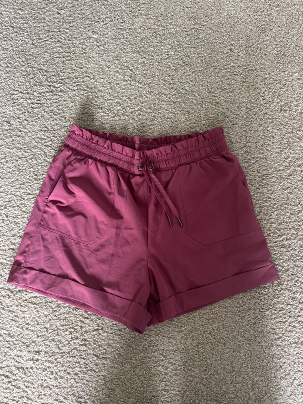 Danskin Rose-Mauve Drawstring Athletic Shorts